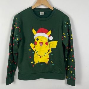 Pokémon Mens Christmas Holiday Sweatshirt - S